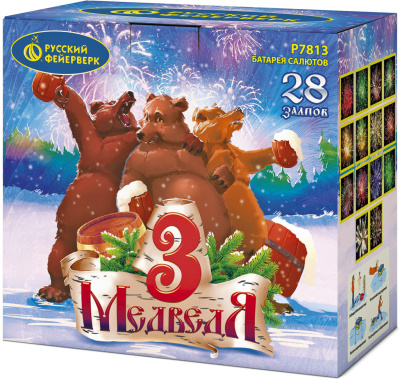 Три медведя фейерверк купить в Хабаровске | habarovsk.salutsklad.ru